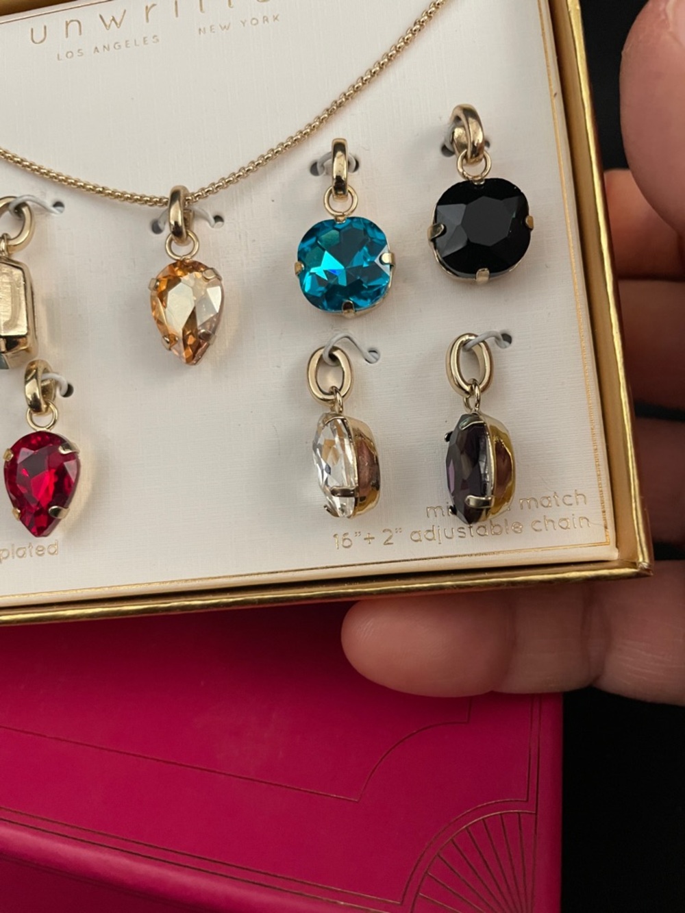 Unwritten Gold-dipped Necklace with Interchangeable Charms New in BOX - Picture 4 of 10